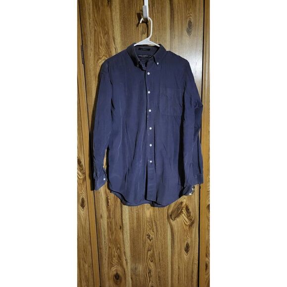Daniel Cremieux grey corduroy button-down collard dress shirt - Picture 1 of 6